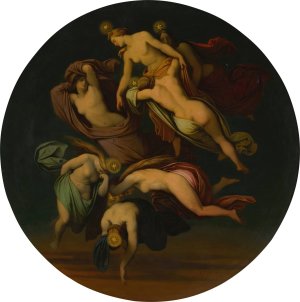 Die Plejaden by Moritz Von Schwind Oil Painting