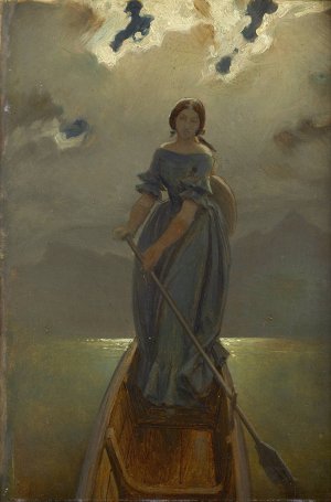 Die Schifferin by Moritz Von Schwind Oil Painting