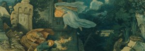 Die schone Melusine; IX. Melusines Mutterschmerz by Moritz Von Schwind Oil Painting