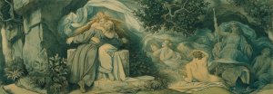 Die schone Melusine; X. Das Wiederfinden by Moritz Von Schwind Oil Painting