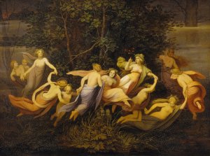 Fairy Dance in the Alder Grove by Moritz Von Schwind Oil Painting