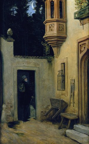 Farewell at Dawn by Moritz Von Schwind Oil Painting