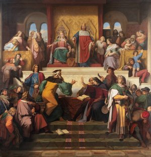 The Singer's Contest on the Wartburg by Moritz Von Schwind Oil Painting