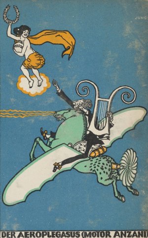 The Aeroplegasus by Moriz Jung Oil Painting