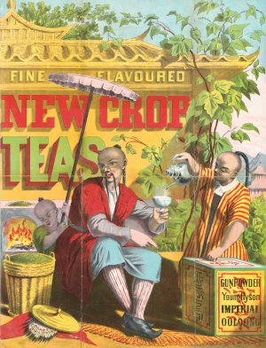 Fine flavored new crop teas by Morris H. Traubel Oil Painting