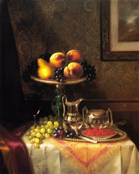 Centennial Still Life by Morston Ream - Hand-Painted Oil Painting Reproduction