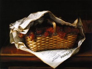 Still Life with the New York Tribune by Morston Ream Oil Painting