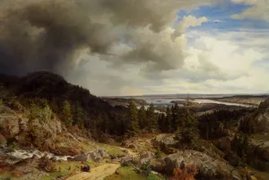 Breaking Clouds Oil painting by Morten Muller