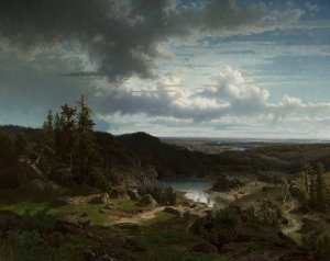 Landscape by Morten Muller Oil Painting