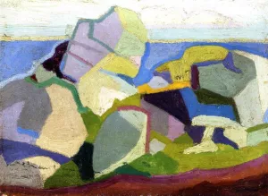Abstraction by Morton Livingston Schamberg - Oil Painting Reproduction