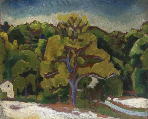 Landscape by Morton Livingston Schamberg Oil Painting