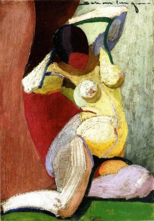 Nude by Morton Livingston Schamberg Oil Painting