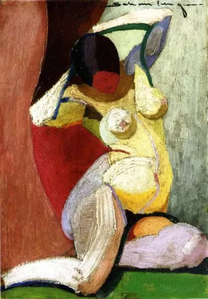 Nude Oil painting by Morton Livingston Schamberg