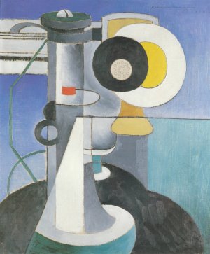 Telephone by Morton Livingston Schamberg Oil Painting