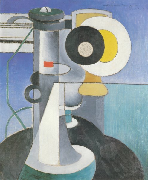 Main Product Photo of Telephone  Painting by Morton Livingston Schamberg