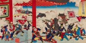 The Campaign against China; The Fall of Fengtianfu by Mosai Shungyo Oil Painting