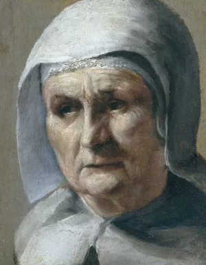 Old Woman by Moses Ter Borch Oil Painting