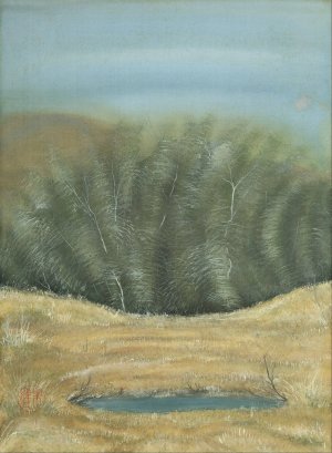 Autumnal Scenery by Murakami Kagaku Oil Painting