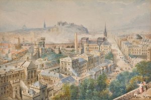 Edinburgh From Calton Hill Oil painting by Myles Birket Foster