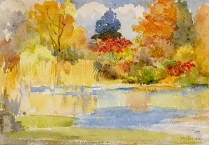 Cambridge Oil painting by Myra Louisa Bunce