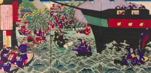 The Korean Incident by Nagashima Shungyo Oil Painting
