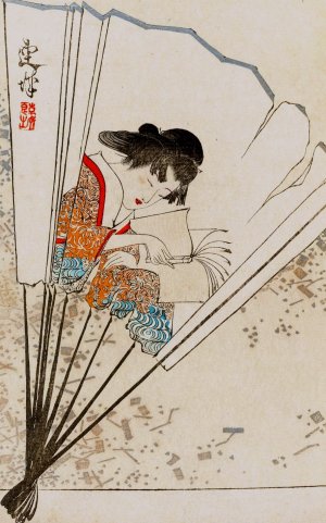 Shin zuan, Pl.12 by Nakayasu Shinzaburo Oil Painting