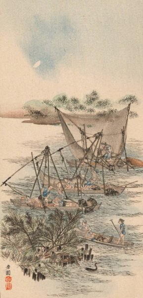 Shubi gakan, Pl.02  by Nanbara Sakujiro - Hand-Painted Oil Painting Reproduction