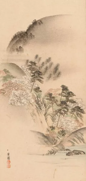 Shubi gakan, Pl.16 by Nanbara Sakujiro Oil Painting