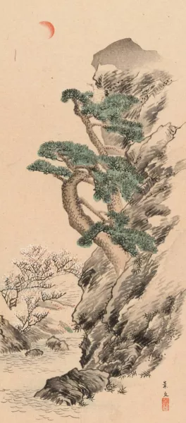 Shubi gakan, Pl.22 Oil painting by Nanbara Sakujiro