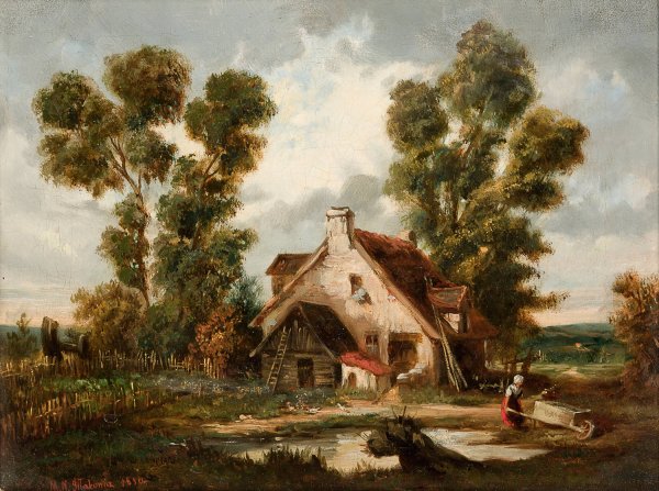 Main Product Photo of Landscape  Painting by Napoleon Michal Illakowicz