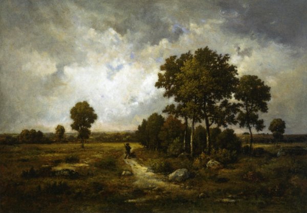 Main Product Photo of Hunter Painting by Narcisse Diaz De La Pena