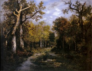 The Forest in Fontainebleau by Narcisse Diaz De La Pena Oil Painting