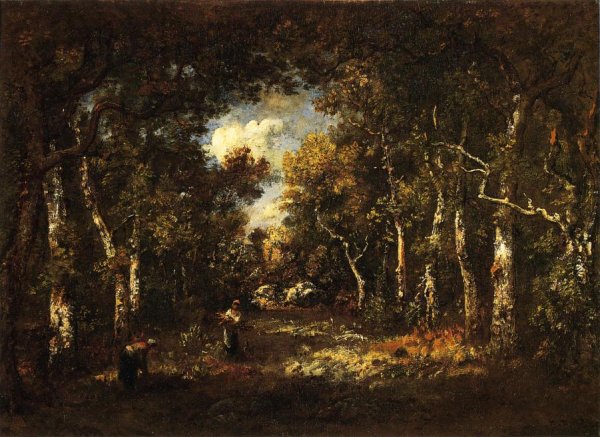 Main Product Photo of The Forest of Fountainebleau Painting by Narcisse Diaz De La Pena