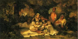Women in a Forest by Narcisse Diaz De La Pena Oil Painting