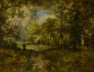 La Foret de Fountainebleau by Narcisse Diaz De La Pena Oil Painting