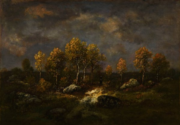 Ciel d'orage  by Narcisse-Virgile Diaz De La Pena - Hand-Painted Oil Painting Reproduction