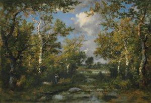 Clairiere Dans La Foret De Fontainbleau by Narcisse-Virgile Diaz De La Pena Oil Painting