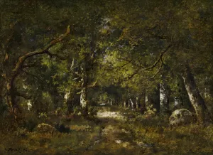 Forest Scene by Narcisse-Virgile Diaz De La Pena Oil Painting