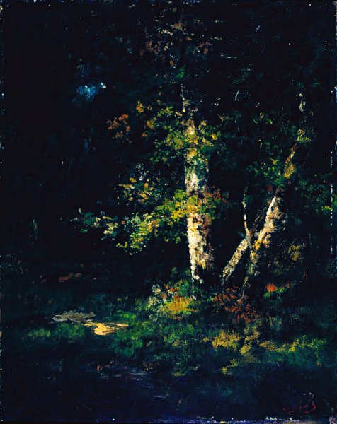 Forest Scene  by Narcisse-Virgile Diaz De La Pena - Hand-Painted Oil Painting Reproduction