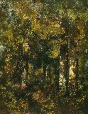 In the Forest of Fontainebleau by Narcisse-Virgile Diaz De La Pena Oil Painting