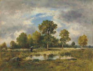 La Mare Aux Viperes by Narcisse-Virgile Diaz De La Pena Oil Painting