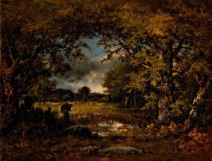 Landscape by Narcisse-Virgile Diaz De La Pena Oil Painting