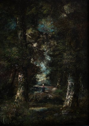 Landscape by Narcisse-Virgile Diaz De La Pena Oil Painting