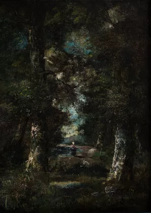 Landscape by Narcisse-Virgile Diaz De La Pena Oil Painting