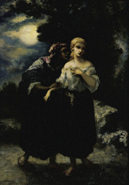 Le Malefice by Narcisse-Virgile Diaz De La Pena - Hand-Painted Oil Painting Reproduction