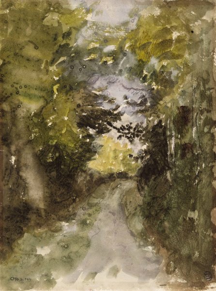 Route en foret by Narcisse-Virgile Diaz De La Pena - Hand-Painted Oil Painting Reproduction