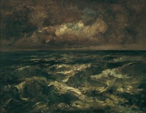 Sturmische See by Narcisse-Virgile Diaz De La Pena Oil Painting
