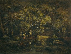 The Forest of Fontainebleau by Narcisse-Virgile Diaz De La Pena Oil Painting