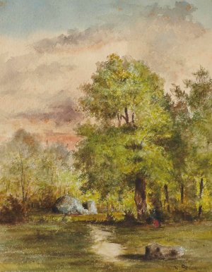 Vue d'une clairiere by Narcisse-Virgile Diaz De La Pena Oil Painting