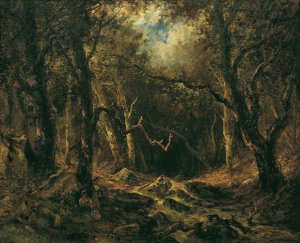 Waldinneres by Narcisse-Virgile Diaz De La Pena Oil Painting